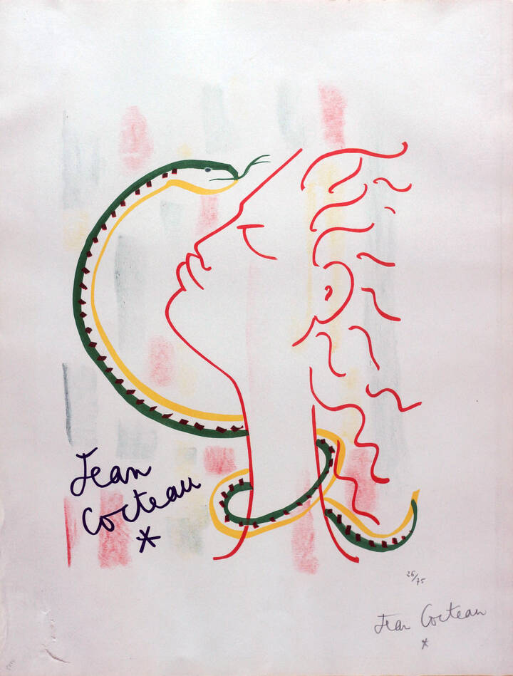 JEAN COCTEAU - 'Eva e il serpente'