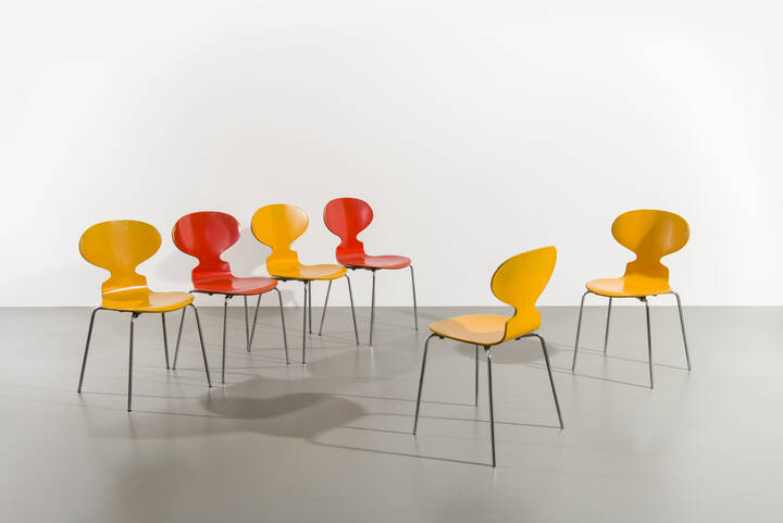 ARNE JACOBSEN - Sei sedie mod. Ant Chair