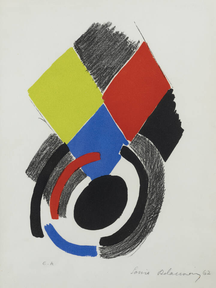 SONIA DELAUNAY - 'Composizione' 1962