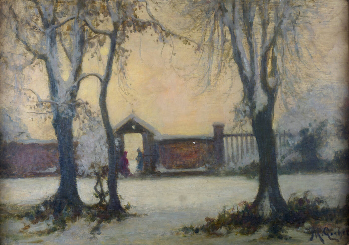 MARIO GACHET - 'Paesaggio invernale'