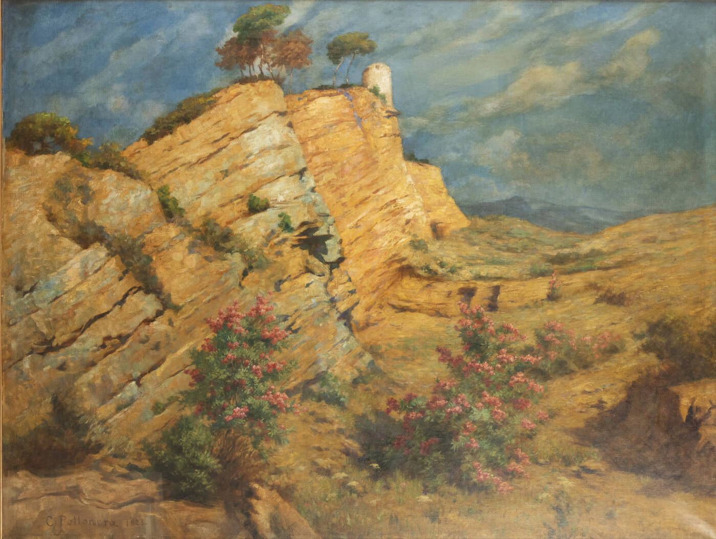 CARLO POLLONERA - 'Paesaggio' 1923