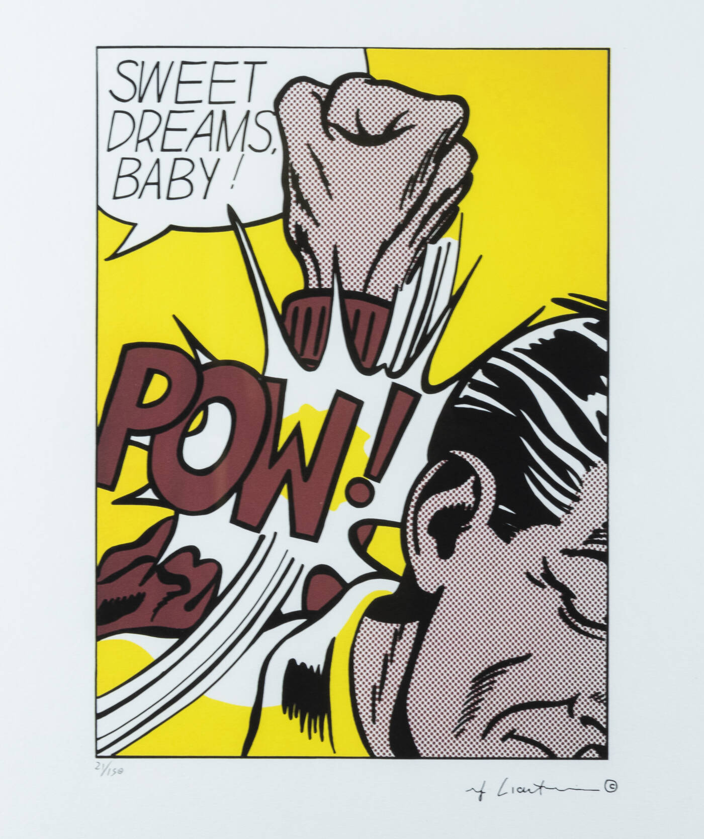 ROY LICHTENSTEIN - 'Sweet dreams baby'