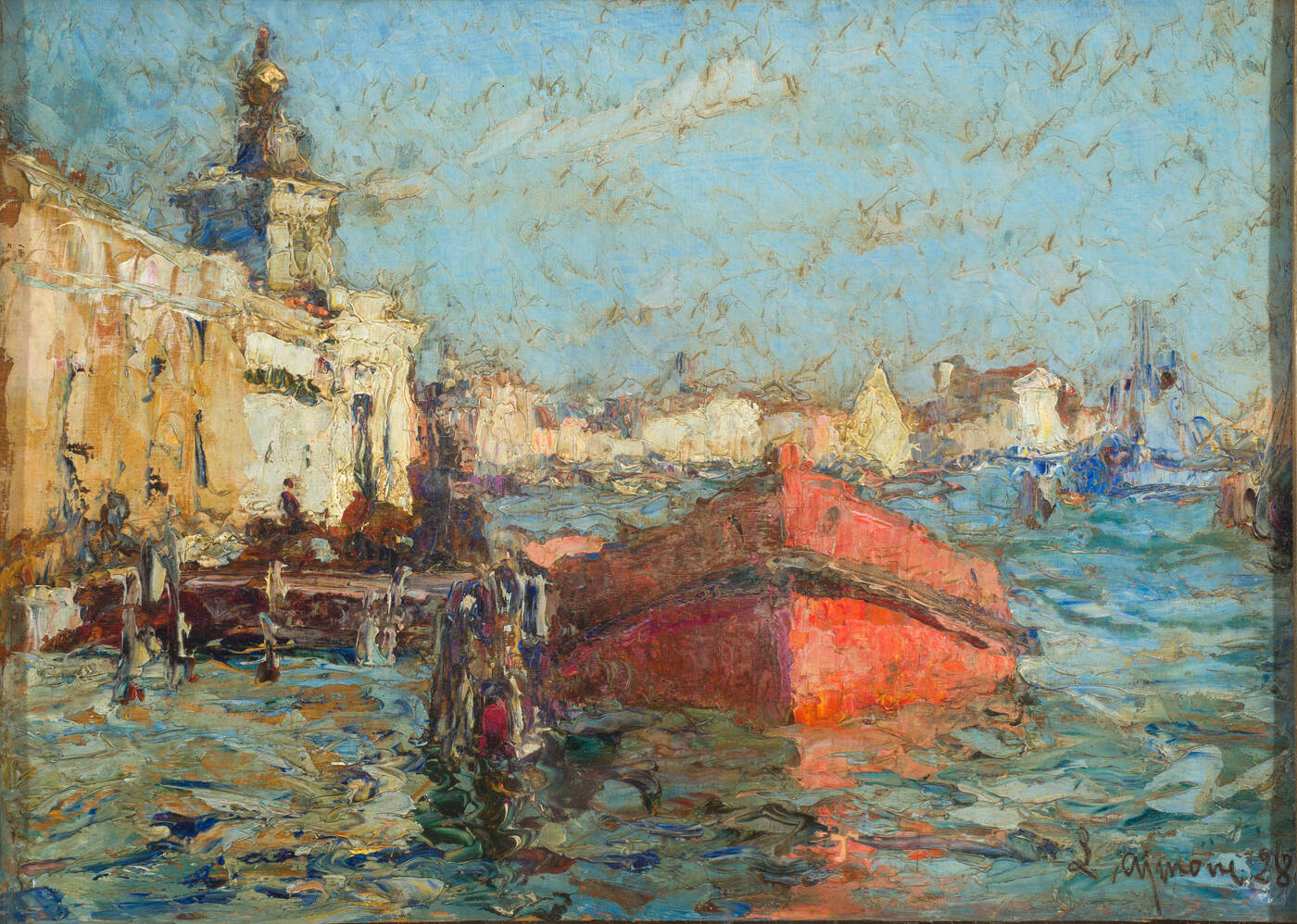 LIDIO AJMONE - 'Paesaggio lagunare' 1928