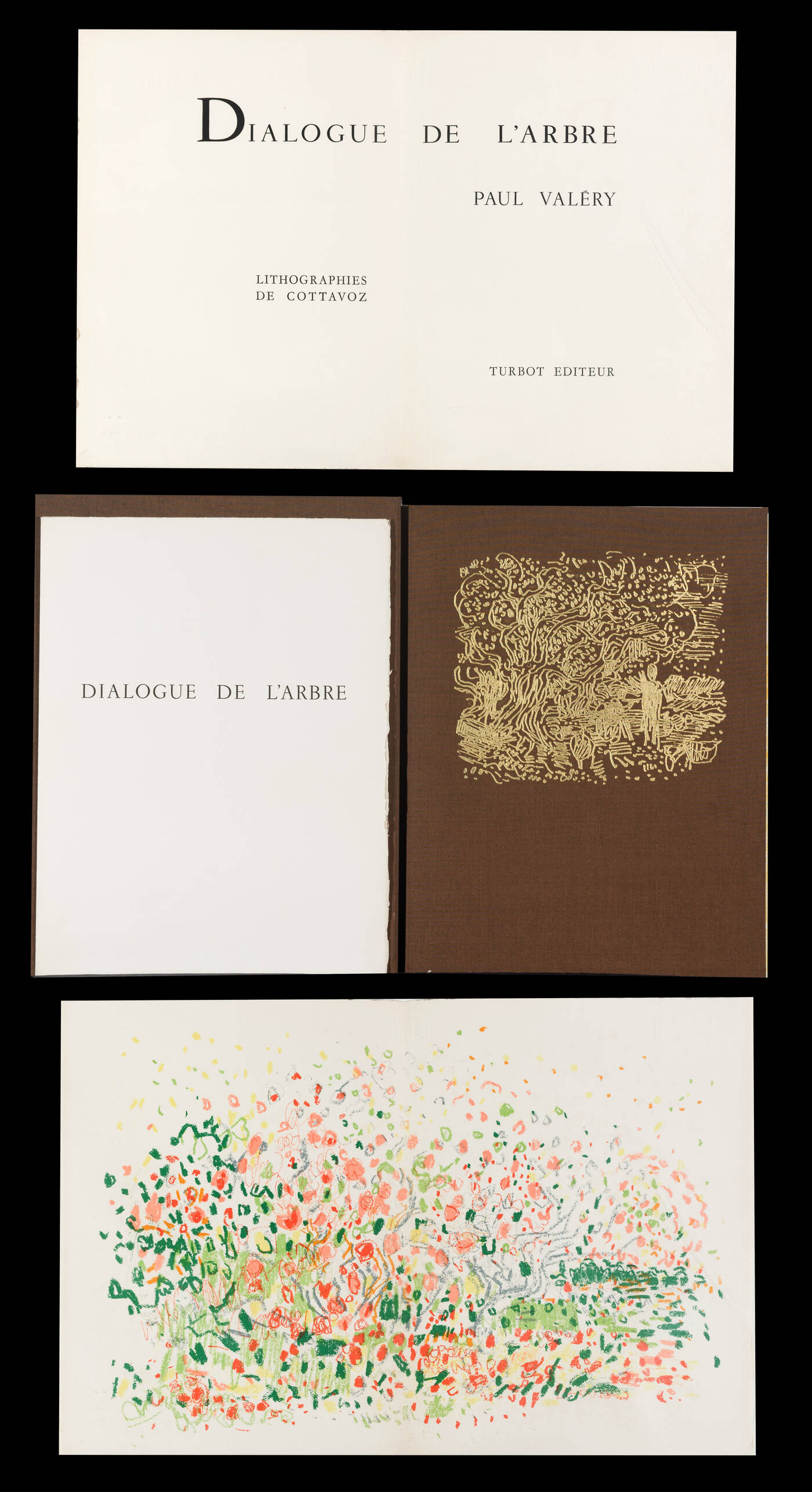 ANDRE' COTTAVOZ - 'Dialogue de l'arbre, Litographes de Cottavoz' 1964 ANDRE' COTTAVOZ - 'Dialogue de l'arbre, Litographes de Cottavoz' 1964